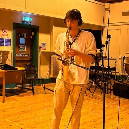 Recording at the BBC Swansea building